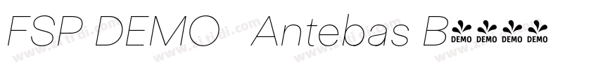 FSP DEMO   Antebas B字体转换